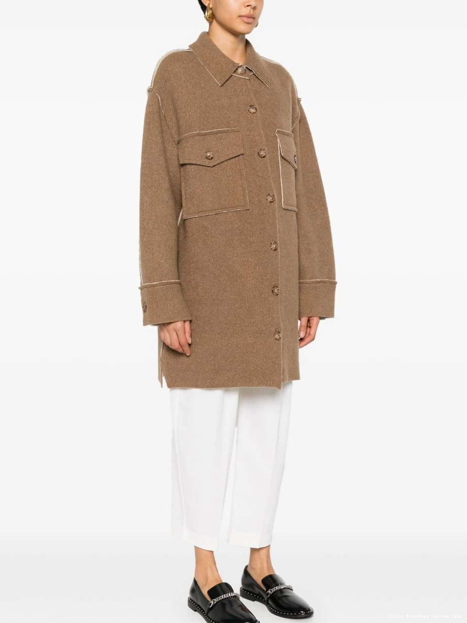 Cheap Stella exposed-seam McCartney cardi-coat Women 0710